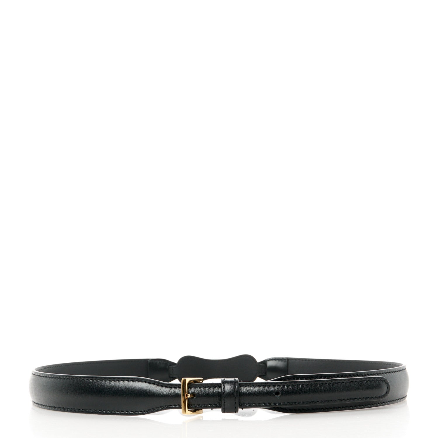 Gucci Efesto Leather Womens Horsebit 15/23mm Belt 80 32 Black 2 of 4