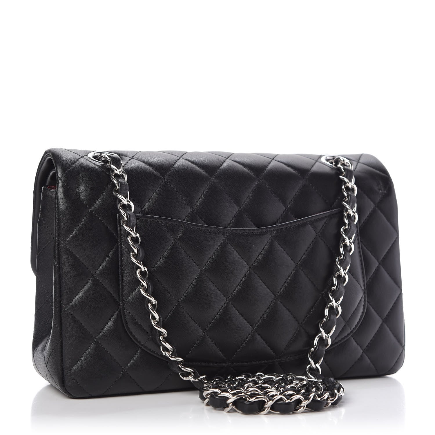 Chanel Lambskin Quilted Small Double Flap Black 3 of 13