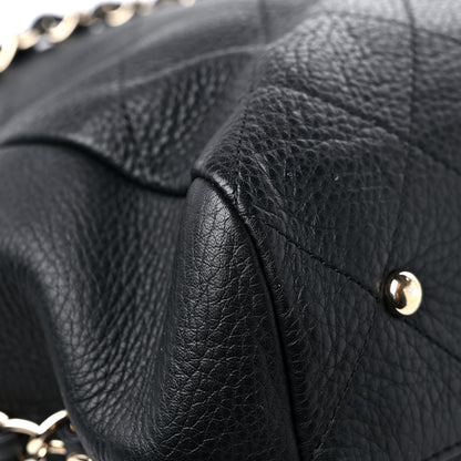Chanel Bullskin Stitched Large Shopping Bag Black 10 of 17