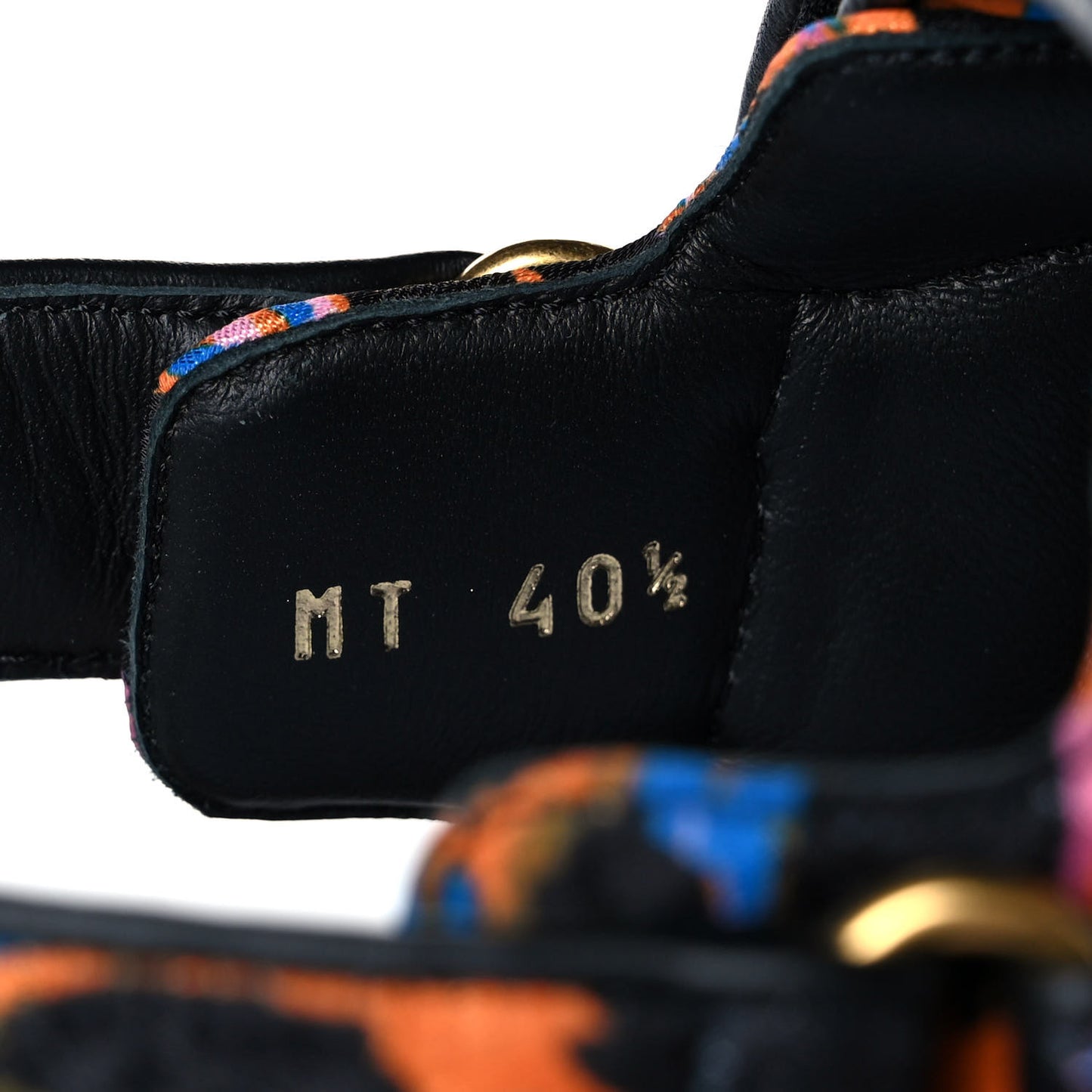 Technical Fabric Mizza Print DiorAct Sandals 40.5 Multicolor