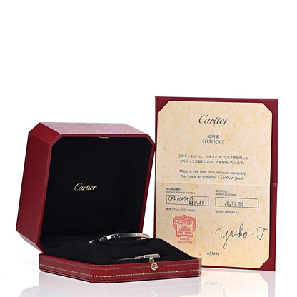 Cartier 18K White Gold Small LOVE Bracelet 19 5 of 5