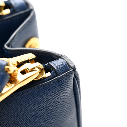 Prada Saffiano Lux Small Galleria Double Zip Tote Bluette 10 of 14