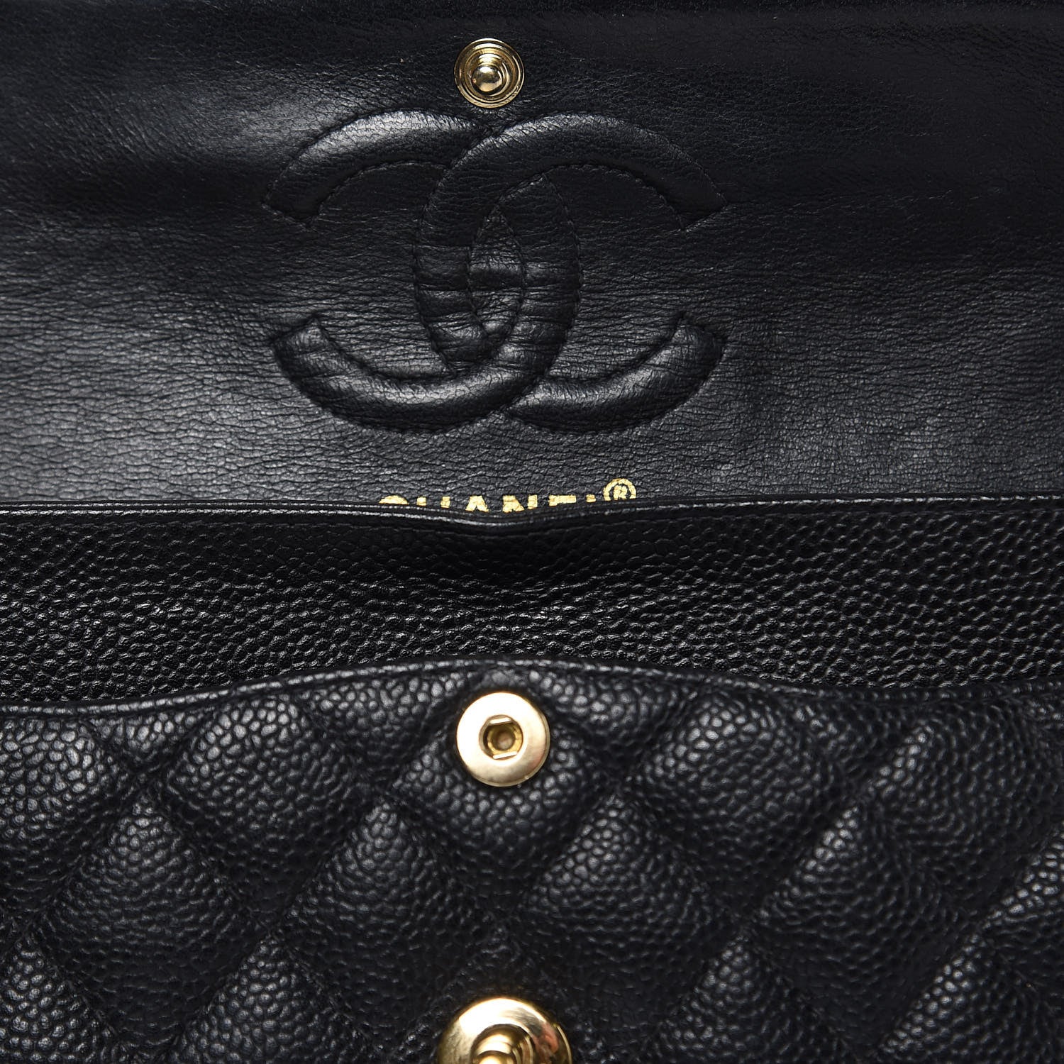 Chanel Caviar Quilted Small Double Flap Black 14 of 18