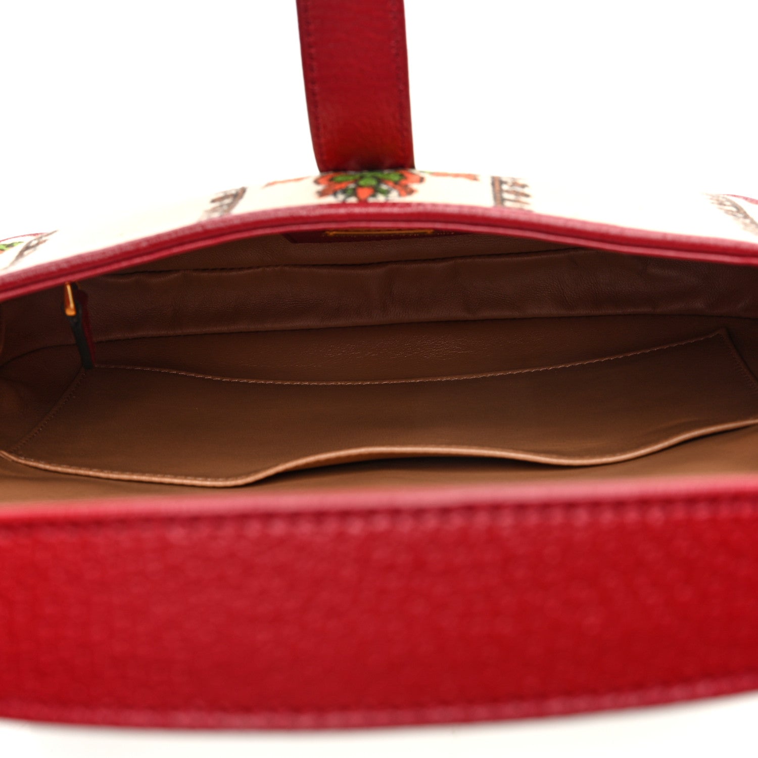 Gucci Canvas Calfskin 100 Centennial Music Small Jackie 1961 Hobo Ivory Red 5 of 9