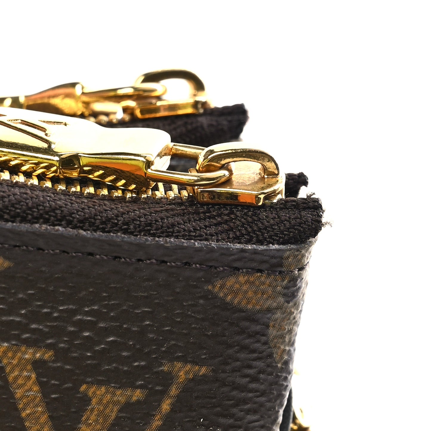 Reverse Monogram Giant Double Zip Pochette