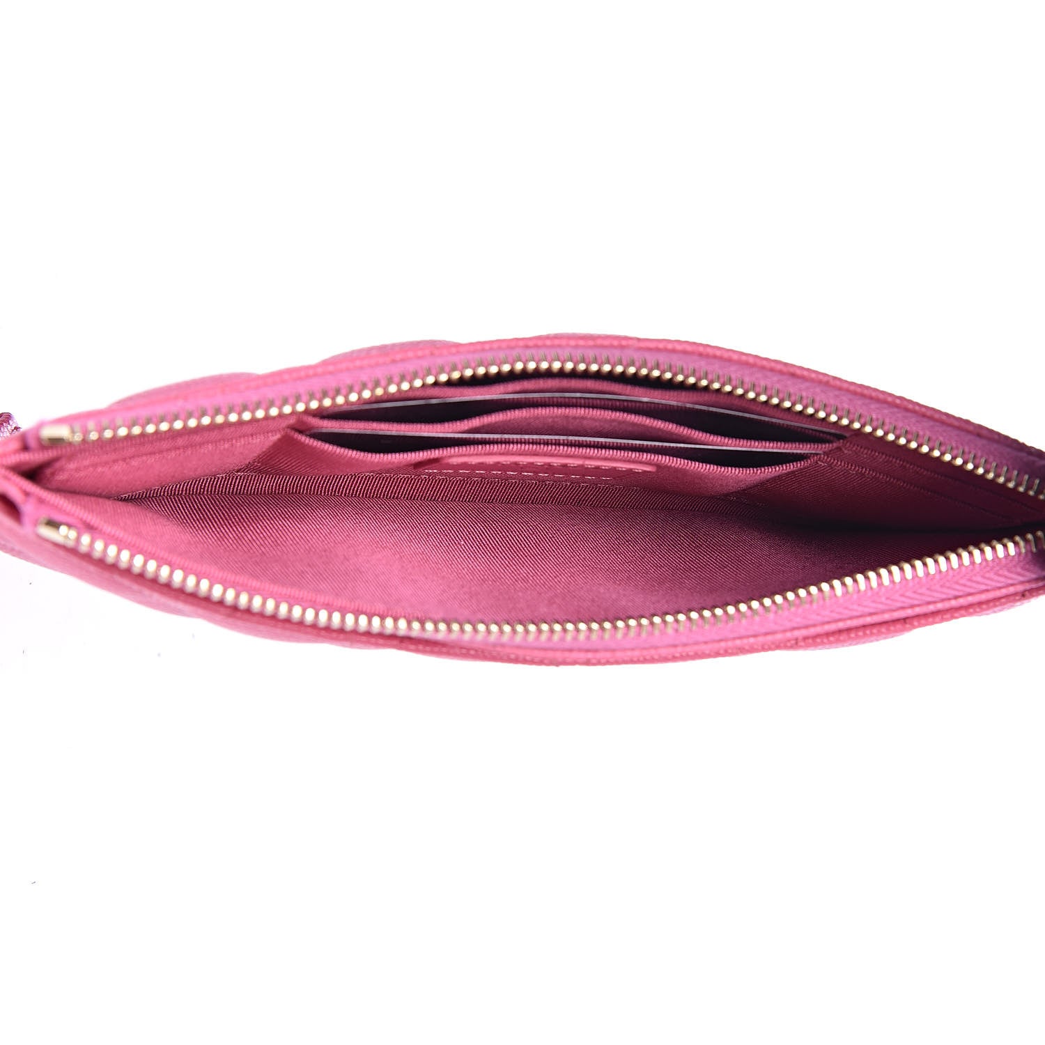 Chanel Caviar Quilted Classic Zip Pouch Pink 5 of 8
