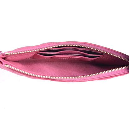 Chanel Caviar Quilted Classic Zip Pouch Pink 5 of 8
