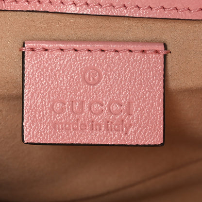 Gucci Azalea Calfskin Enamel Matelasse Diagonal Super Mini Torchon GG Marmont Shoulder Bag New Cherry Red Wild Rose 6 of 10