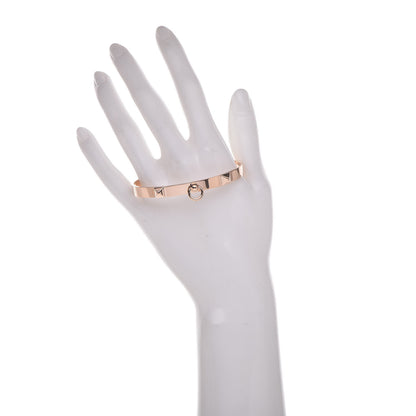 Hermes 18K Rose Gold PM Collier De Chien Bracelet LG 2 of 6
