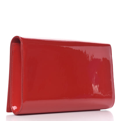 Saint Laurent Patent Monogram Large Belle De Jour Clutch Red 3 of 7
