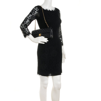 Chanel Lambskin Quilted East West Flap Black 2 of 8