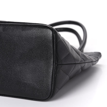 Chanel Caviar Quilted Medallion Tote Black 7 of 9