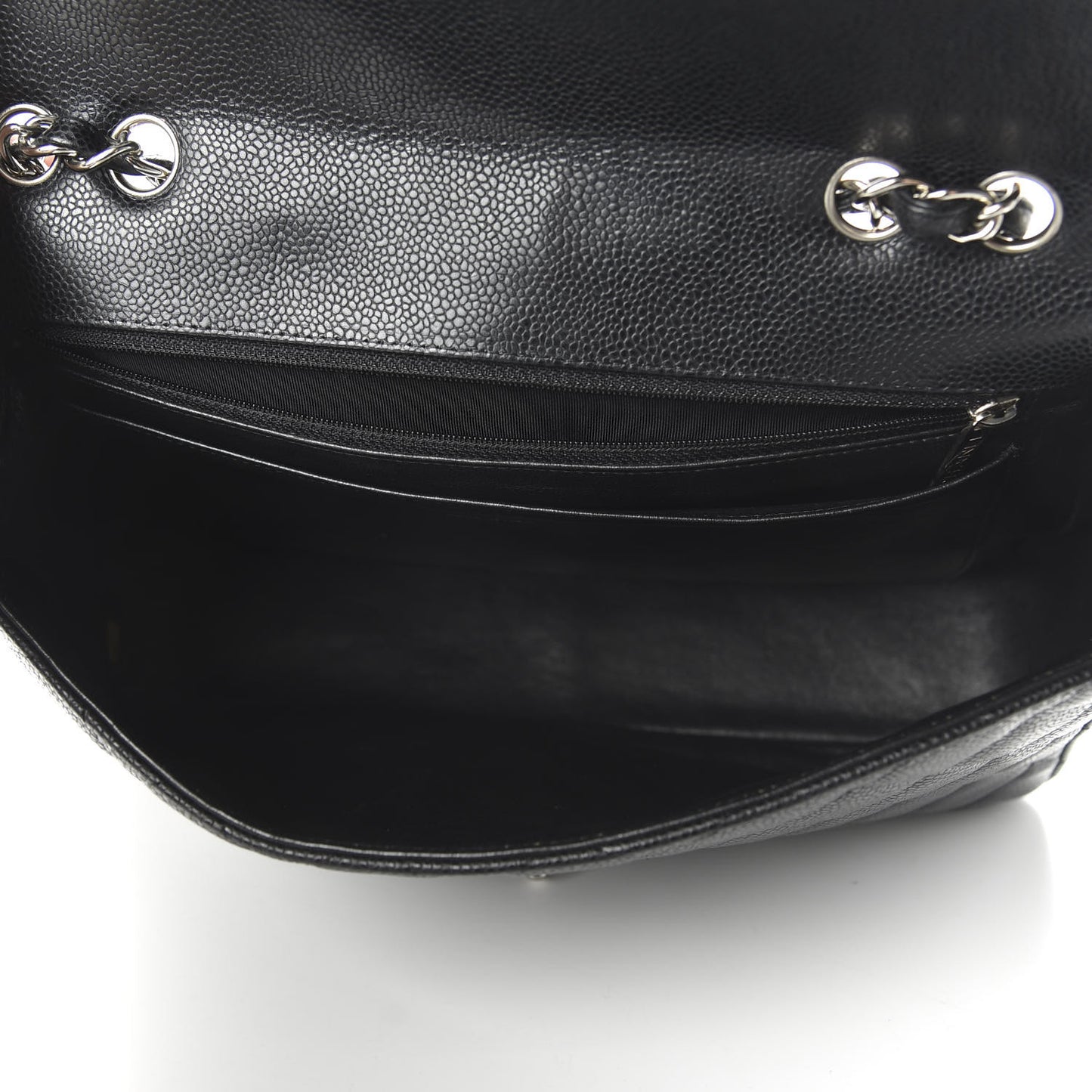 Caviar Quilted Jumbo Single Flap Black