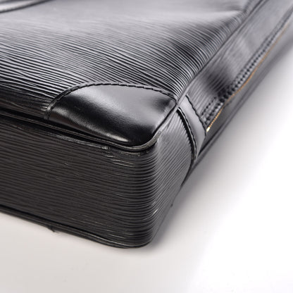 Louis Vuitton Epi Porte-Documents Voyage Briefcase Black 14 of 17