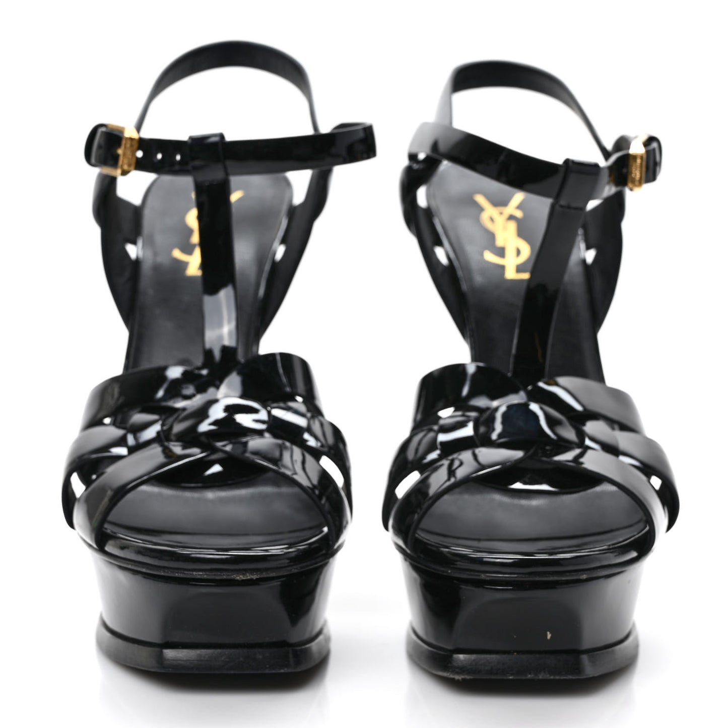 Patent Tribute 105 Platform Sandals 36.5 Black