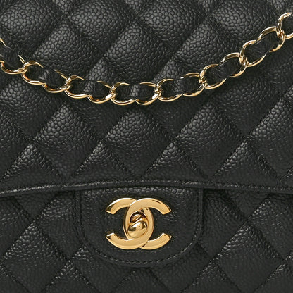 Chanel Caviar Quilted Medium Double Flap Black 8 of 10