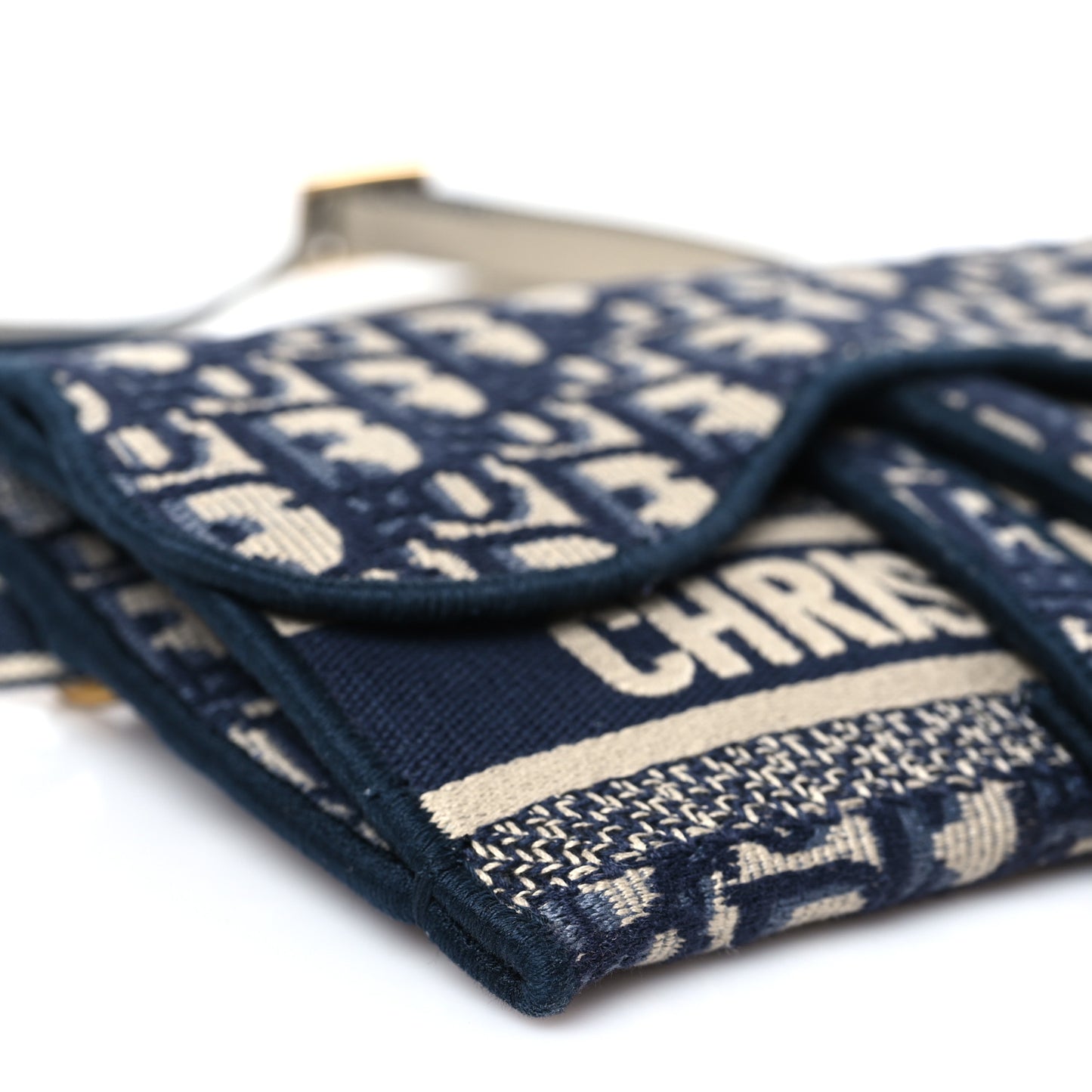 Oblique Slim Saddle Pouch Blue