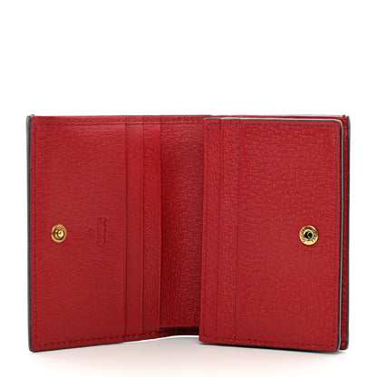 Gucci GG Supreme Monogram Queen Margaret Card Case Red 5 of 7