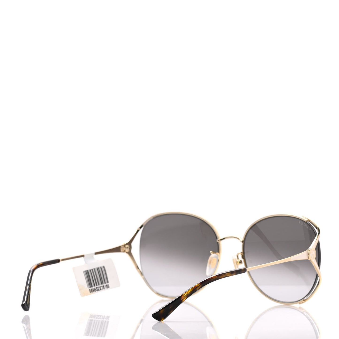 Oversized Round Frame GG0650S Sunglasses Gold
