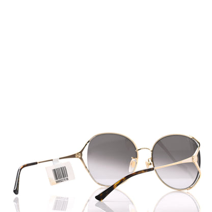 Gucci Oversized Round Frame GG0650S Sunglasses Gold 4 of 8
