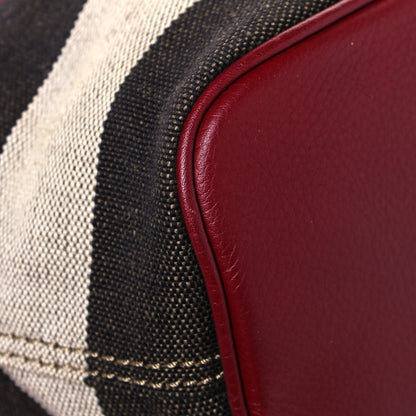 Burberry Suede Fringe Small Belgrove Bucket Bag Red 11 of 19