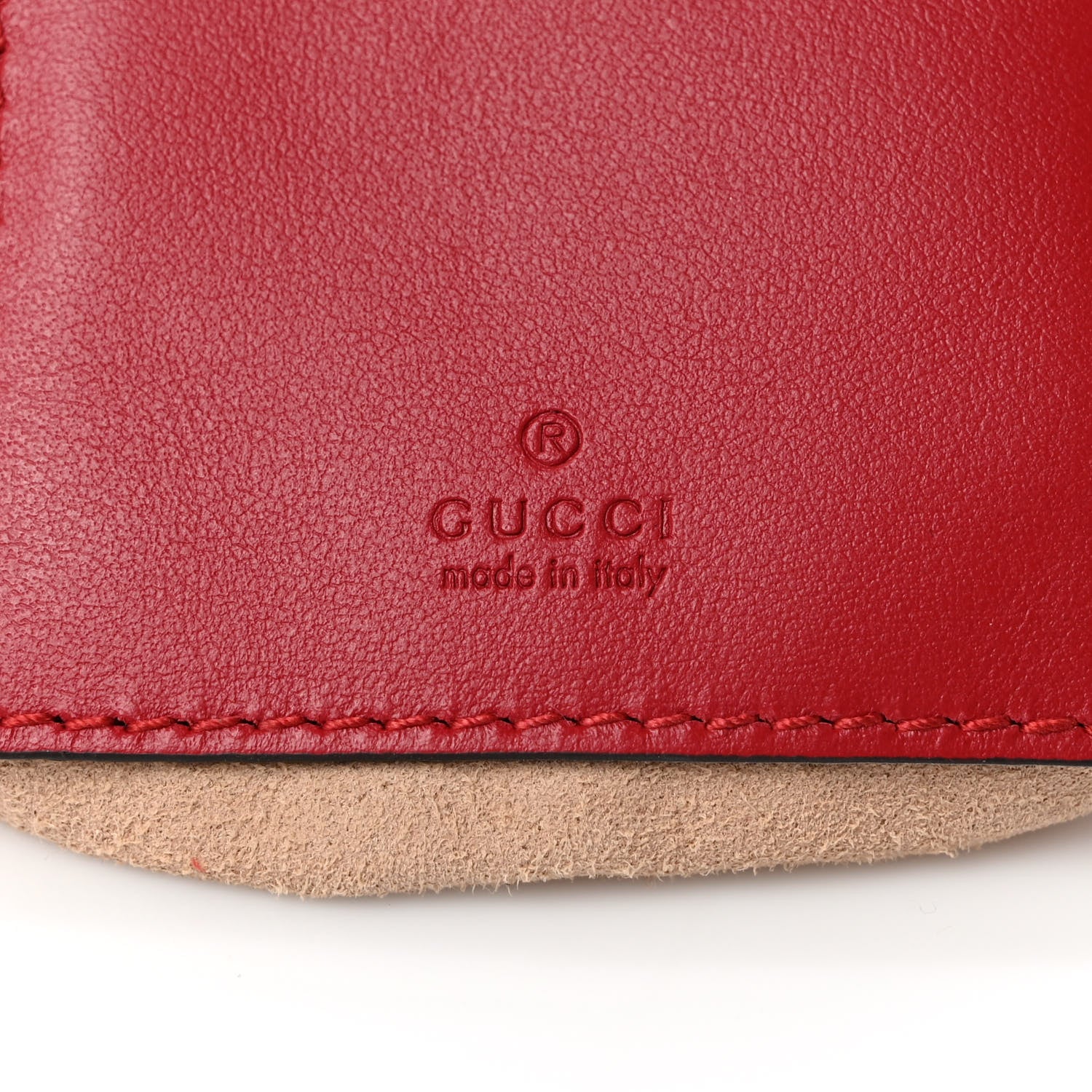 Gucci Calfskin Matelasse Mini GG Marmont 2.0 Bucket Bag Hibiscus Red 6 of 9