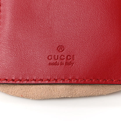 Gucci Calfskin Matelasse Mini GG Marmont 2.0 Bucket Bag Hibiscus Red 6 of 9