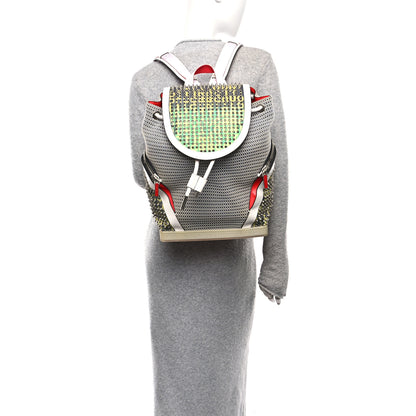 Christian Louboutin Calfskin Explorafunk Backpack White Multicolor 2 of 11