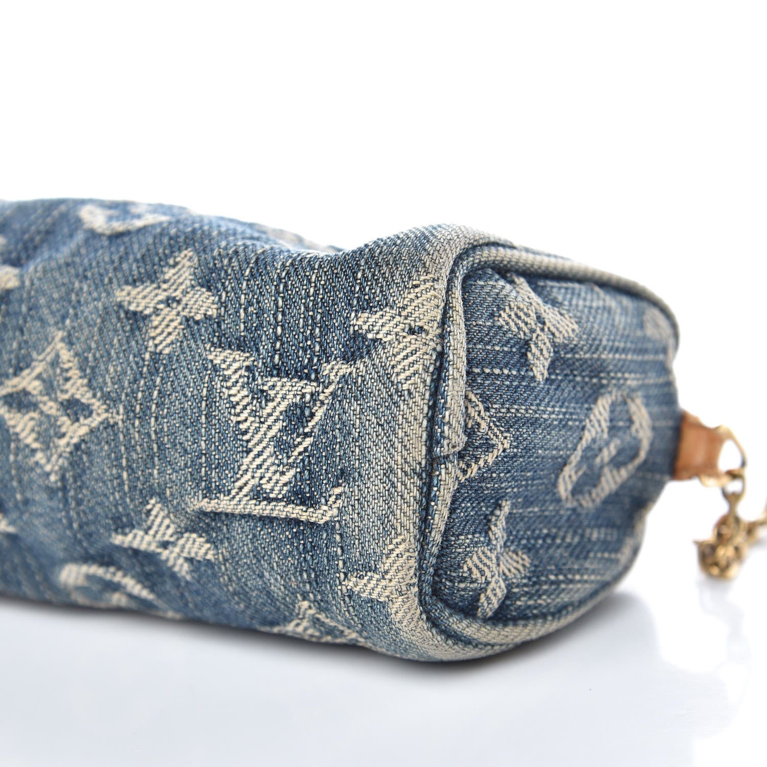 Louis Vuitton Monogram Denim Pochette Speedy PM Key Holder Blue 9 of 9