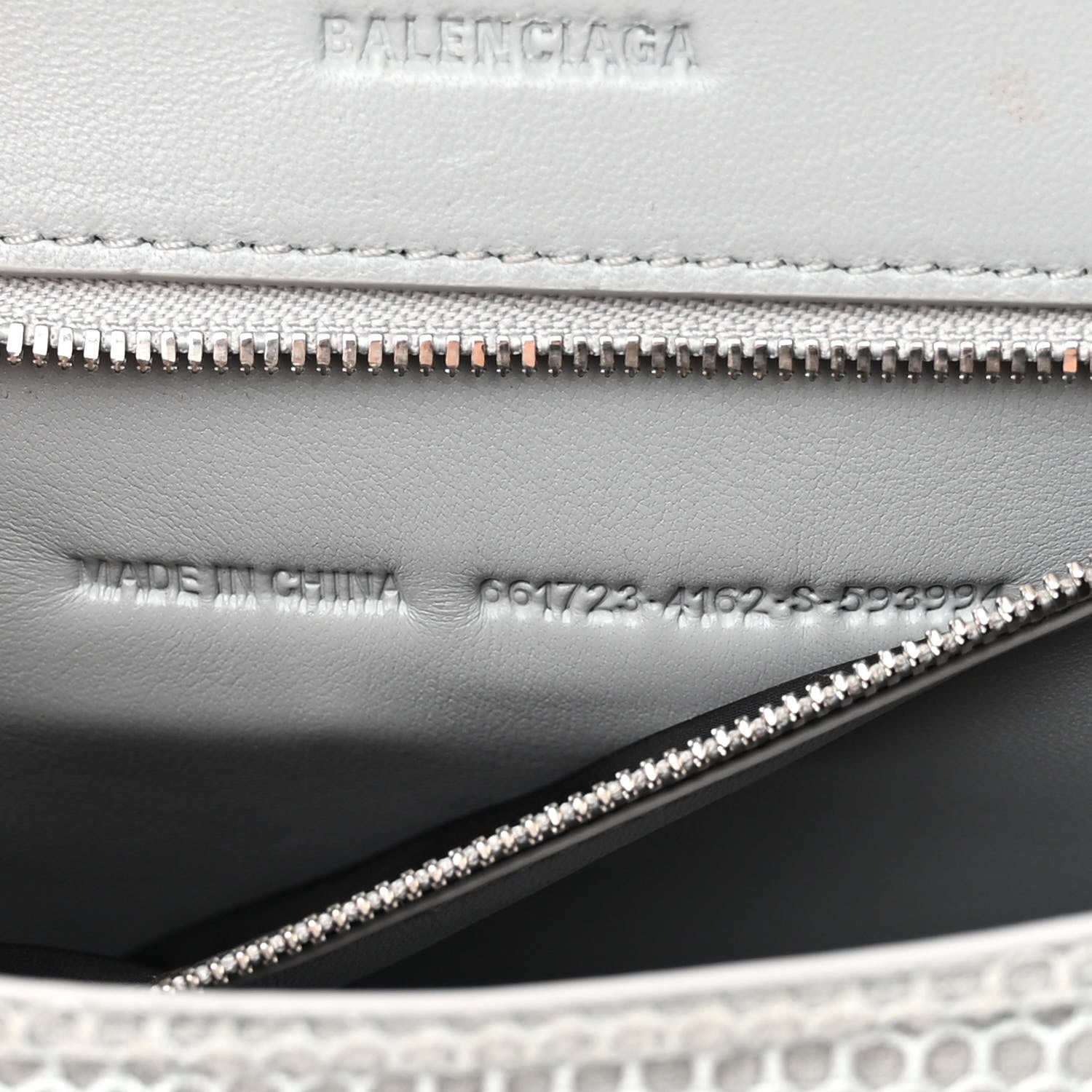 Balenciaga Faux Calfskin Fabric Small Sneakerhead Top Handle Bag Blue Grey 7 of 15