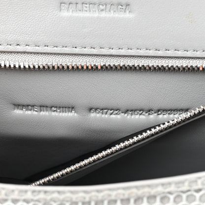 Balenciaga Faux Calfskin Fabric Small Sneakerhead Top Handle Bag Blue Grey 7 of 15