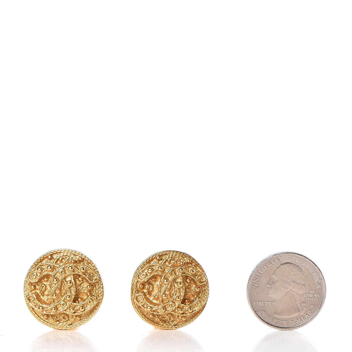 CC Clip On Earrings Gold