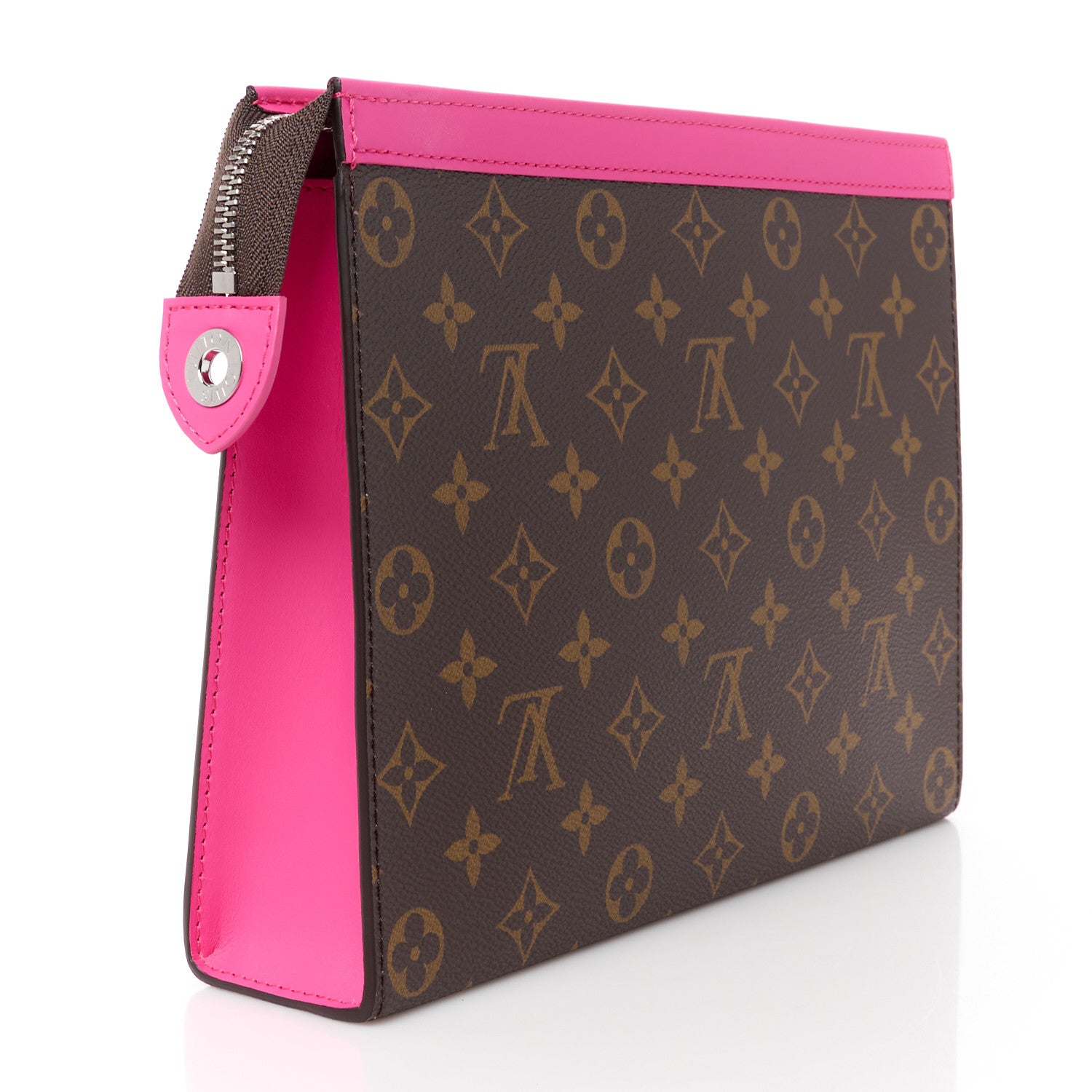Louis Vuitton Monogram Macassar Pochette Voyage MM Fuchsia 3 of 10