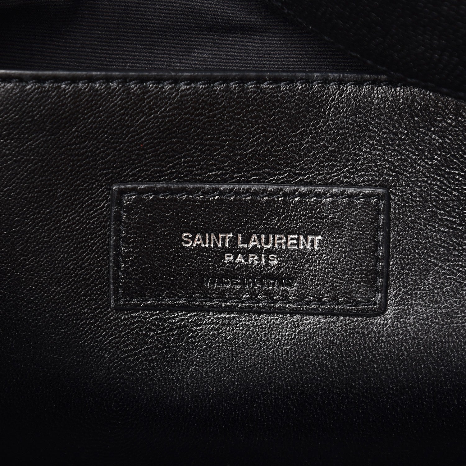 Saint Laurent Grain De Poudre Medium West Hollywood Monogram Fold-Over Black 7 of 12