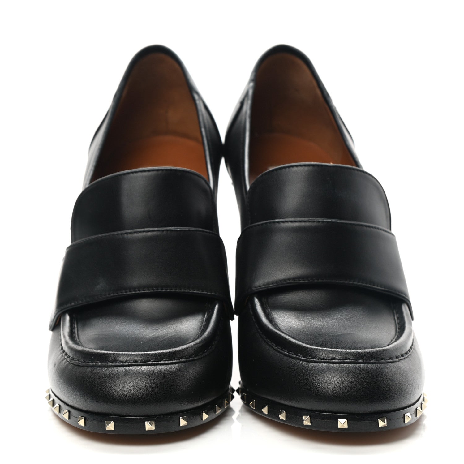Valentino Garavani Nappa Soul Rockstud Loafer 100mm Pumps 41 Black 2 of 13