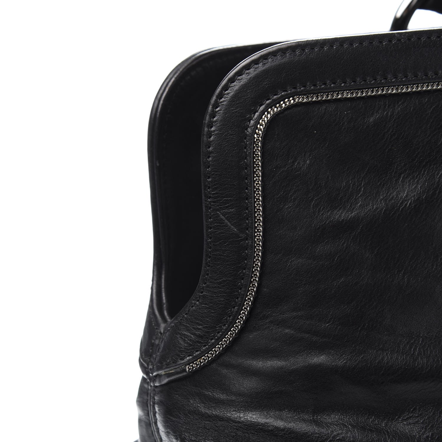 Chanel Lambskin East West Soho Shopper Black 14 of 15