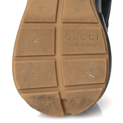 Gucci Calfskin Iridescent Logo Womens Rhyton Sneakers 38.5 Black 8 of 14