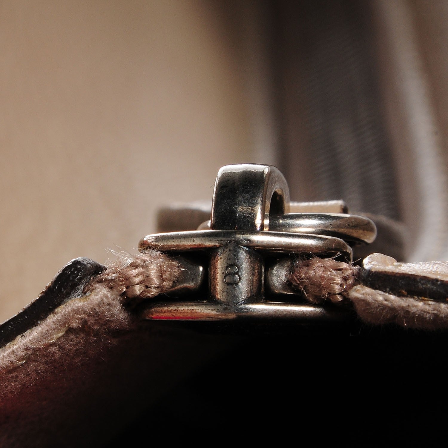 Celine Drummed Calfskin Mini Luggage Dune 8 of 8