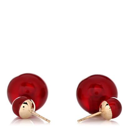 Christian Dior Mise En Dior Tribal Earrings Red 3 of 4
