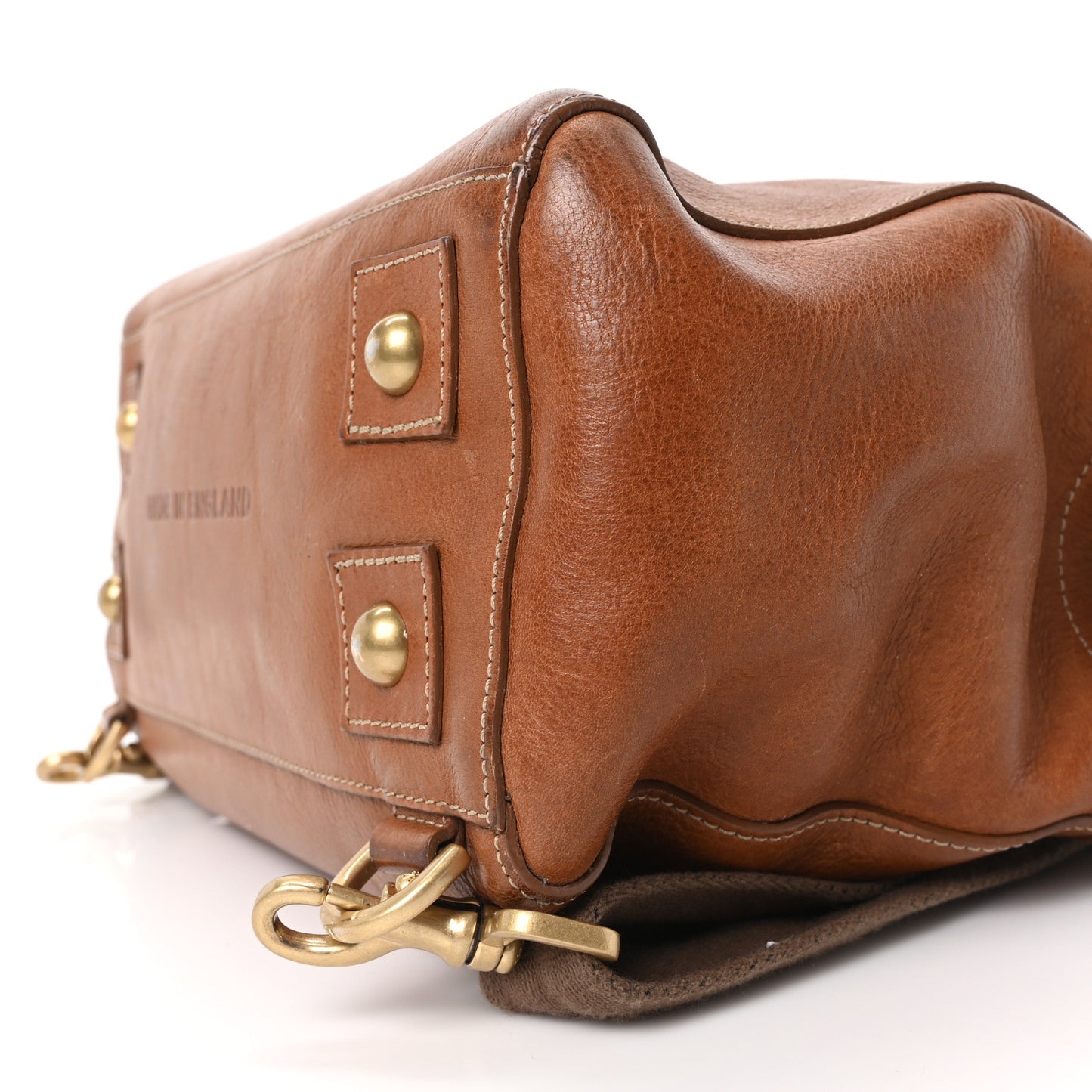 Natural Leather Cara Delevingne Convertible Backpack Brown