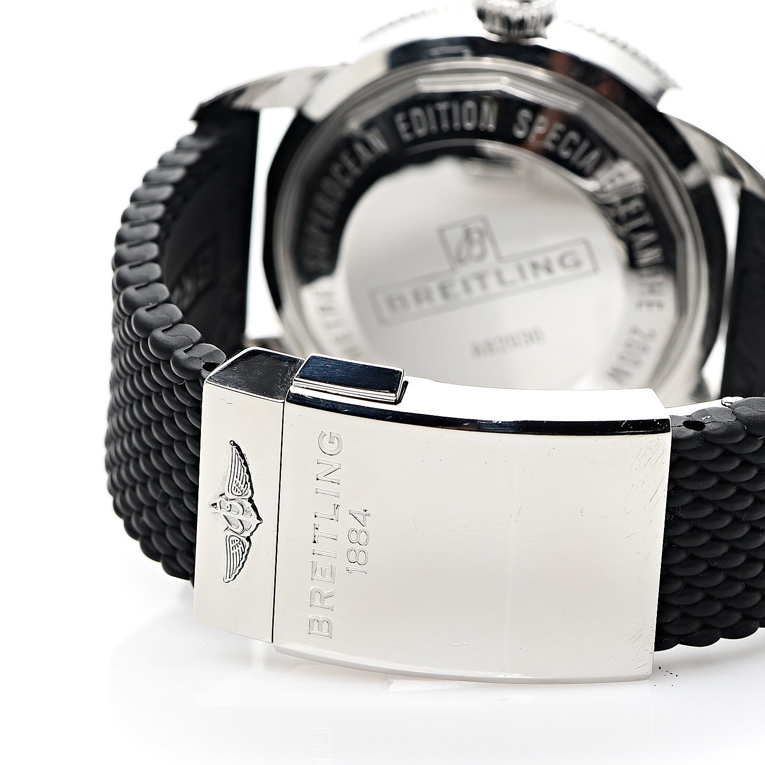 Breitling Stainless Steel Rubber 44mm Superocean Heritage II B20 Automatic Watch Volcano Black AB2030 5 of 8