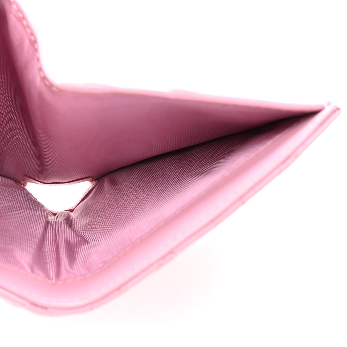 Lambskin Cannage Jolie Dahlia Wallet Cherry Blossom Pink