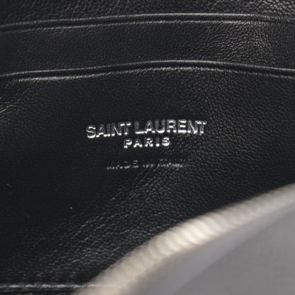 Saint Laurent Grain De Poudre Matelasse Monogram Mini Lou Camera Bag Asphalt 6 of 10