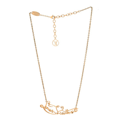 Louis Vuitton My LV Affair Necklace Gold 3 of 6