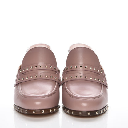 Valentino Garavani Nappa Soul Rockstud High Heel Mules 39 Lipstick 2 of 9