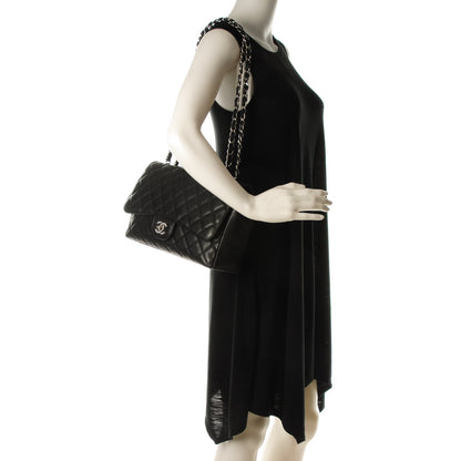 Chanel Caviar Quilted Jumbo Single Flap Black 2 of 7