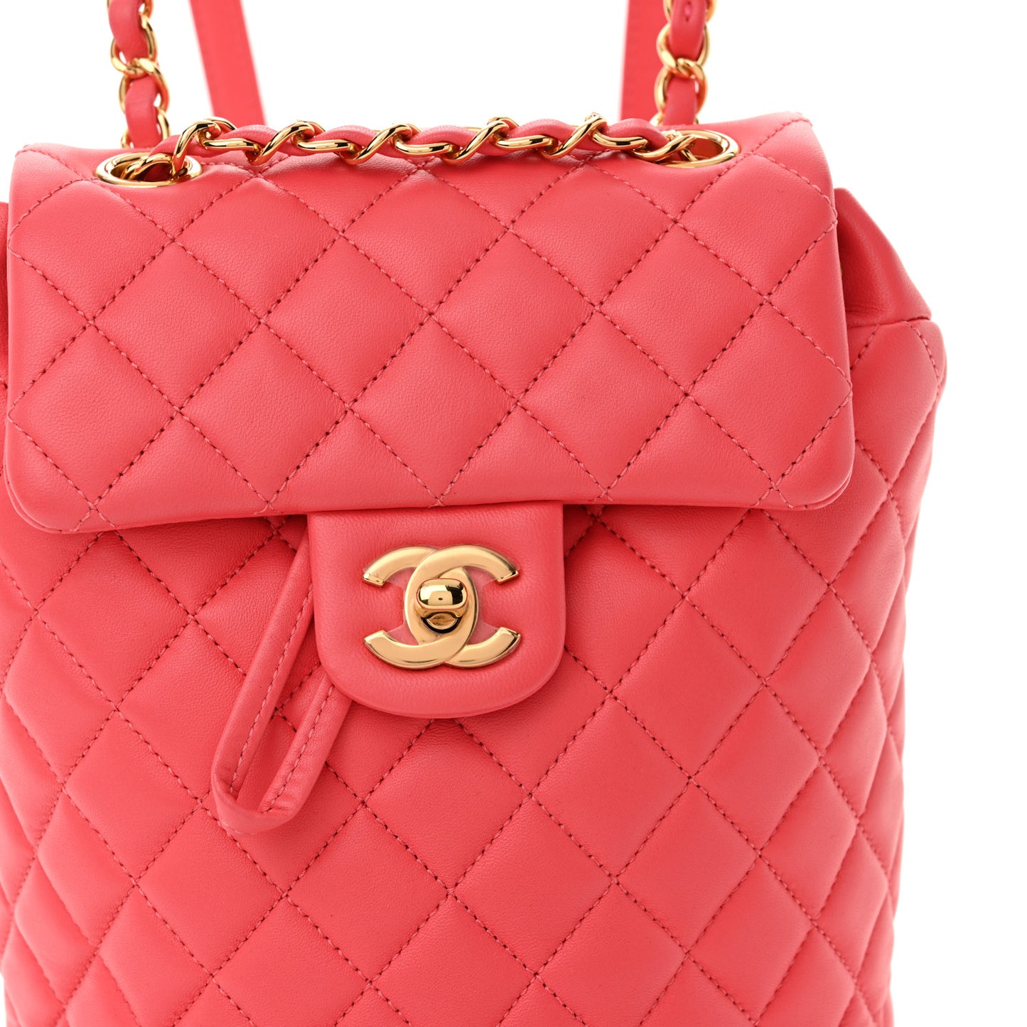 Caviar Quilted Mini Urban Spirit Backpack Pink