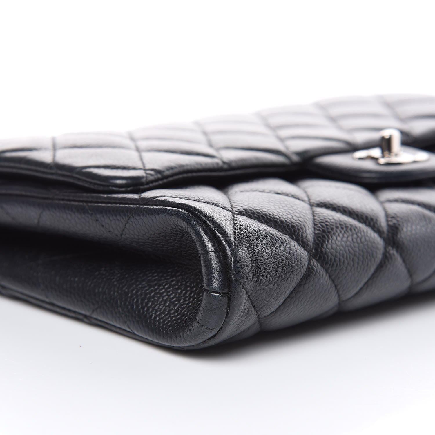 Chanel Caviar Quilted Clutch With Chain Flap Black 8 of 14