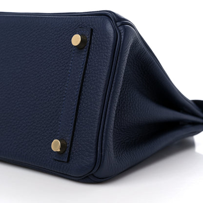 Hermes Togo Birkin 25 Bleu Nuit 9 of 10