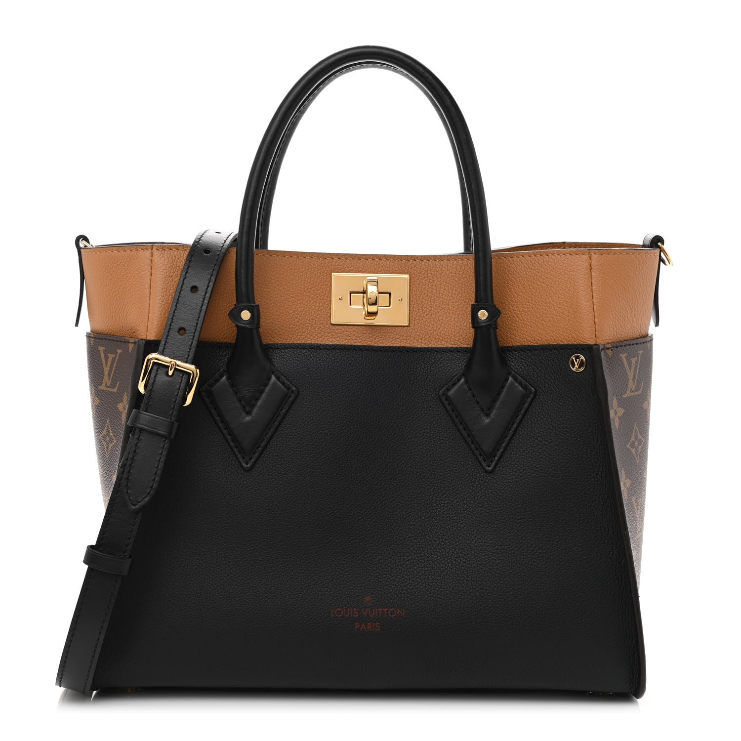 Louis Vuitton Calfskin Monogram On My Side Black 1 of 7